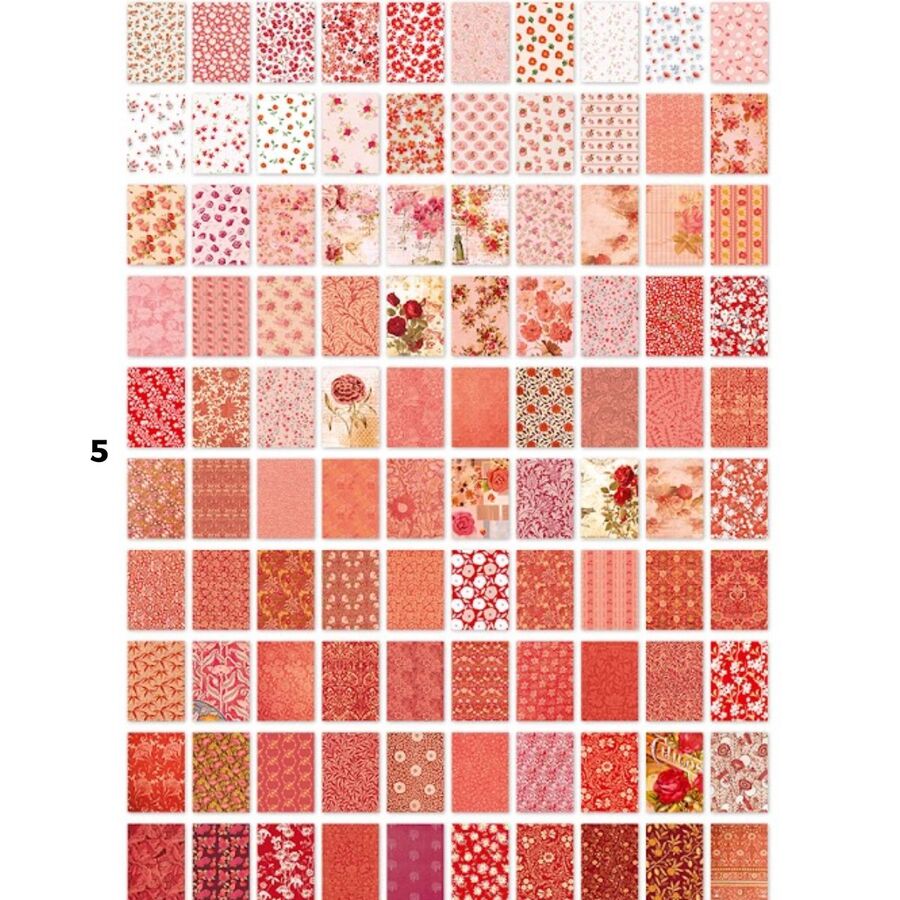 Libro 100 papeles florales