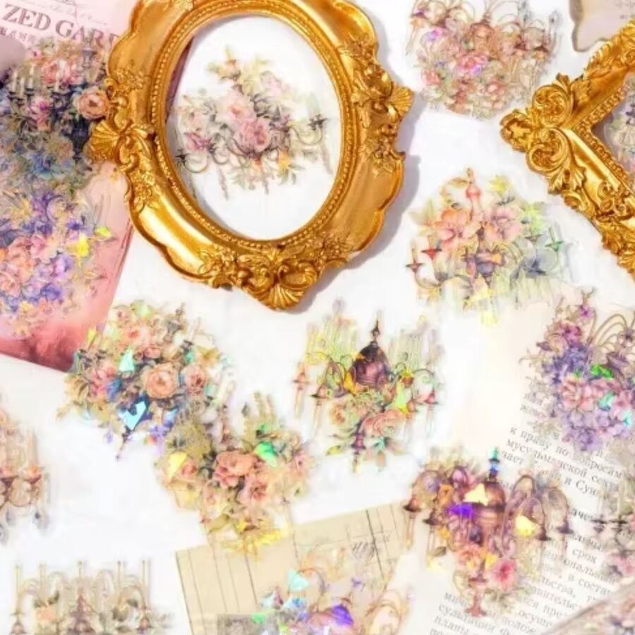 STICKERS PET GLAZED GARDEN