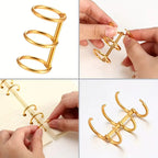 Aro Triple Dorado Para Tapa Resina