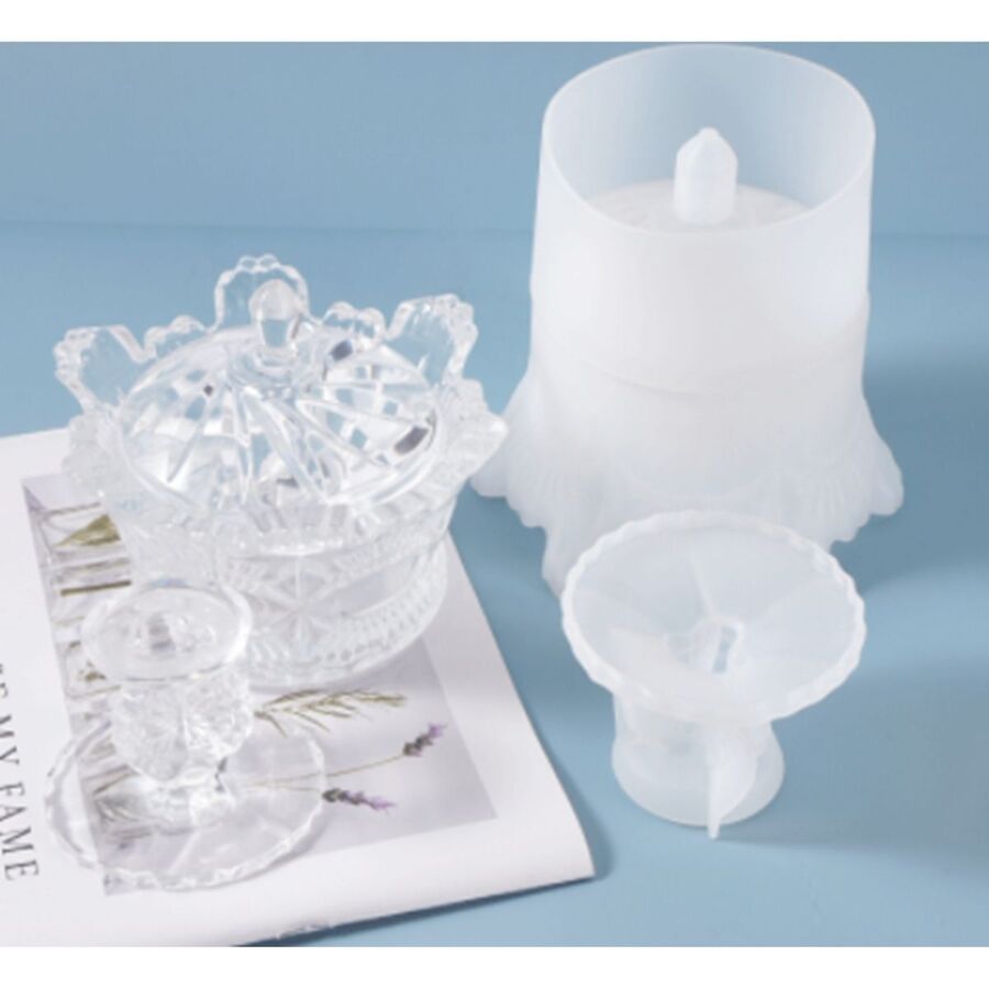 Molde silicona porta vela - 30040