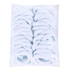 50 Goma Colita Pelo Cabello Blanca