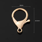 10 Mosquetones grandes 35mm