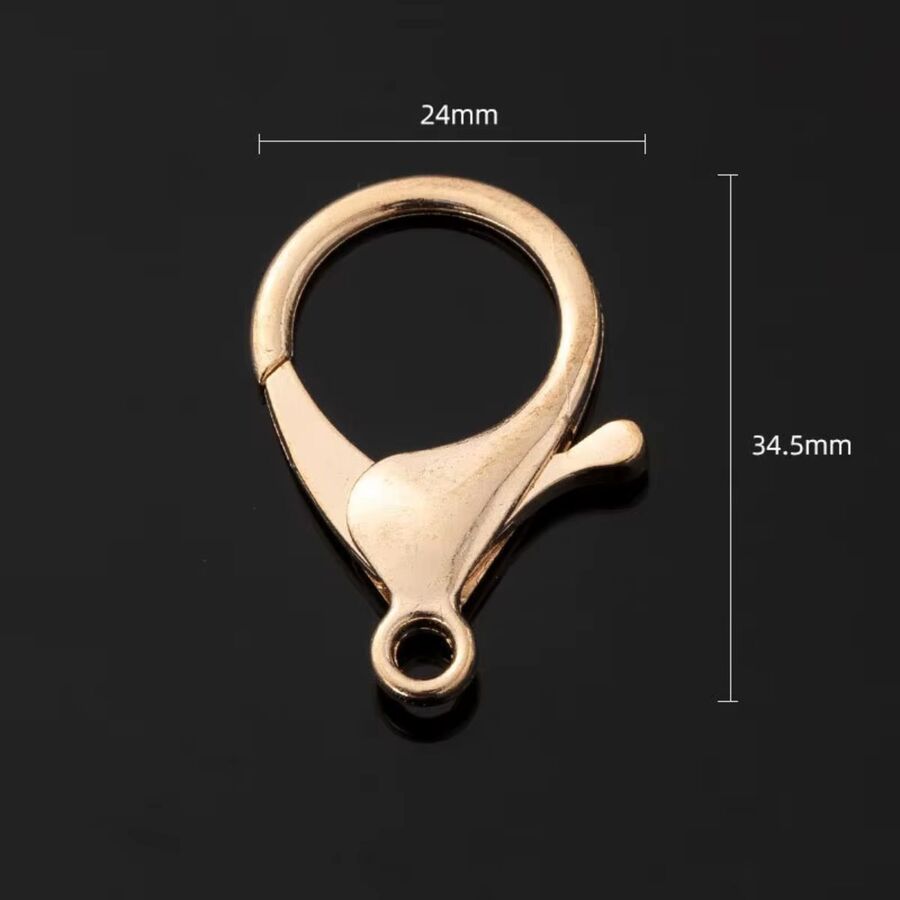 10 Mosquetones grandes 35mm