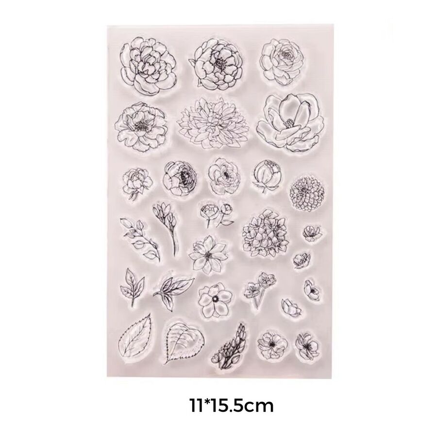 SELLO DE SILICONA FLORES VARIAS