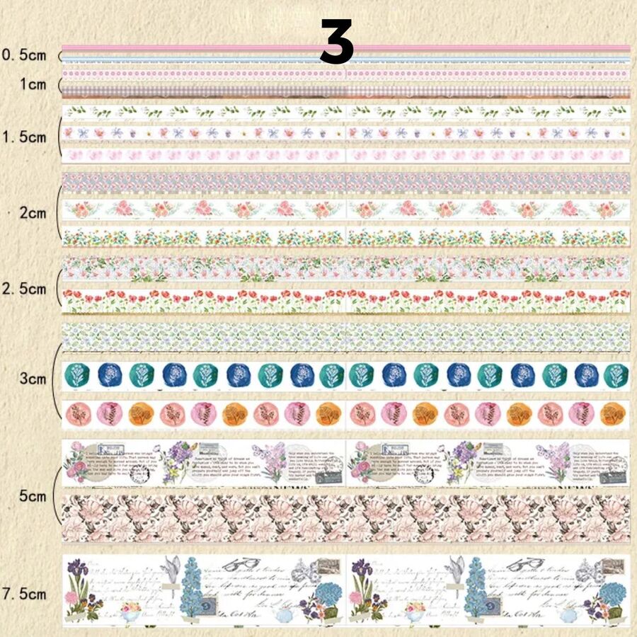 Caja 18 washi tape coleccion poesía