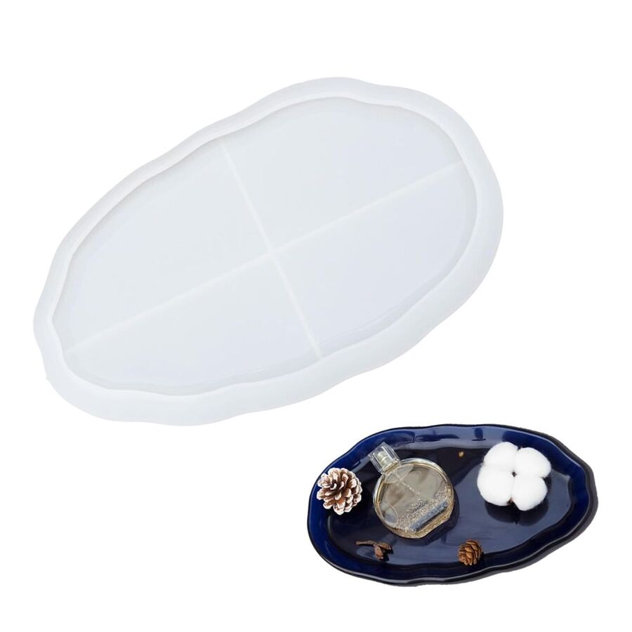 MOLDE DE SILICONA PARA BANDEJA RESINA, YESO, CEMENTO