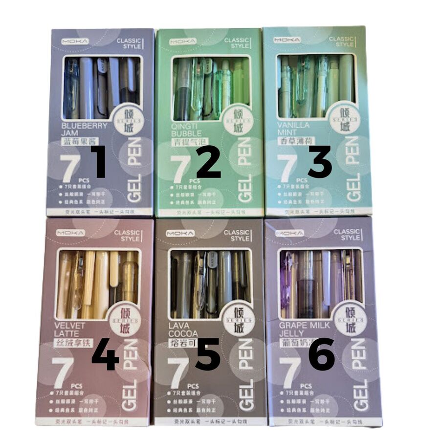 Juego de bolígrafos Colección Moka de secado rápido