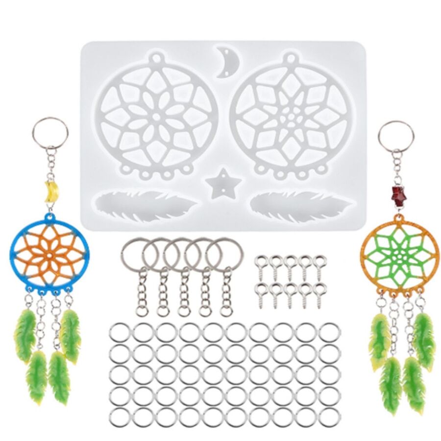Molde de silicona con set para atrapasueños