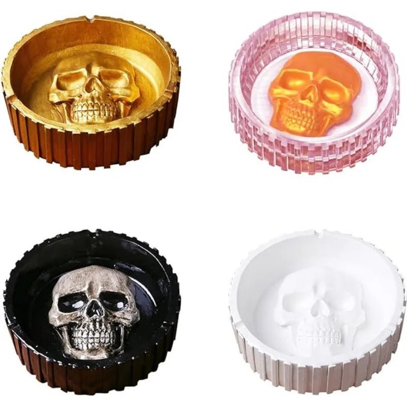 Molde silicona cenicero calavera - 30057