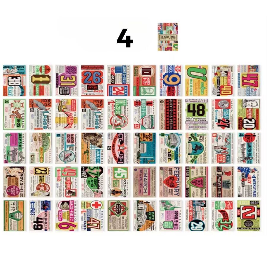 Block pegatinas vintage 30586