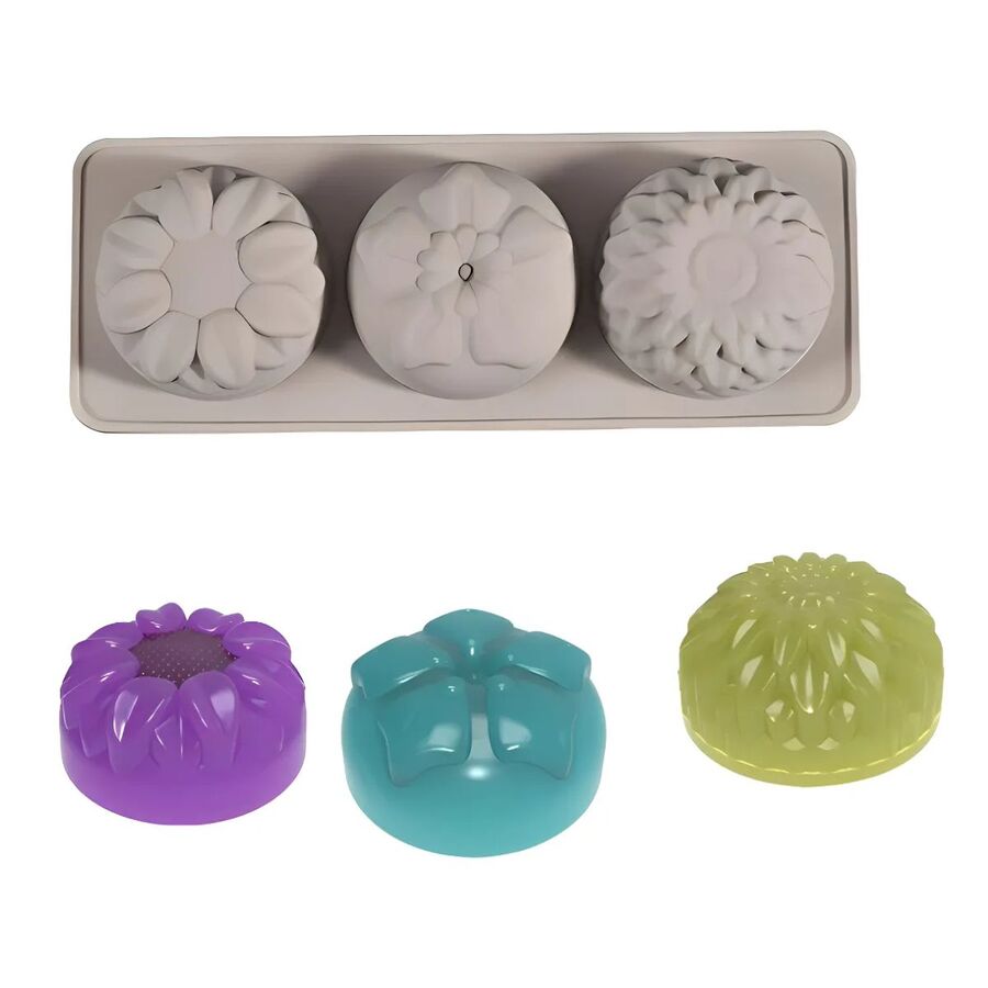 Molde de silicona jabon margaritas - 29705 C1
