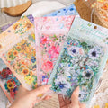 PACK PLANCHAS STICKERS PEGATINAS PET FLORALES