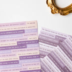Set de stickers de frases Indifference (6 planchas)
