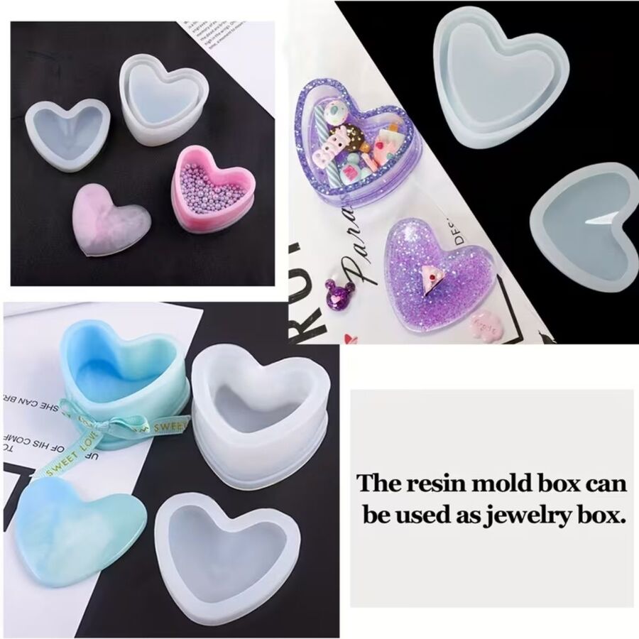 Molde silicona alhajero corazon - 30027 C1