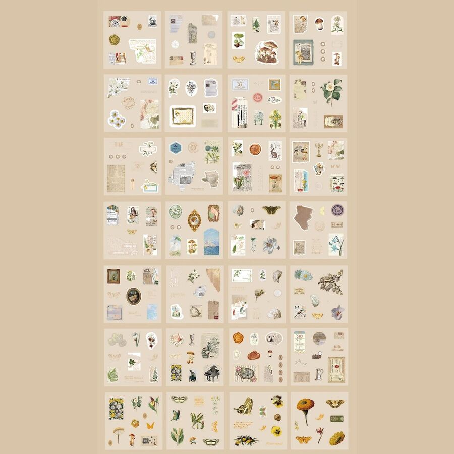 Caja grande pegatinas pet mariposas