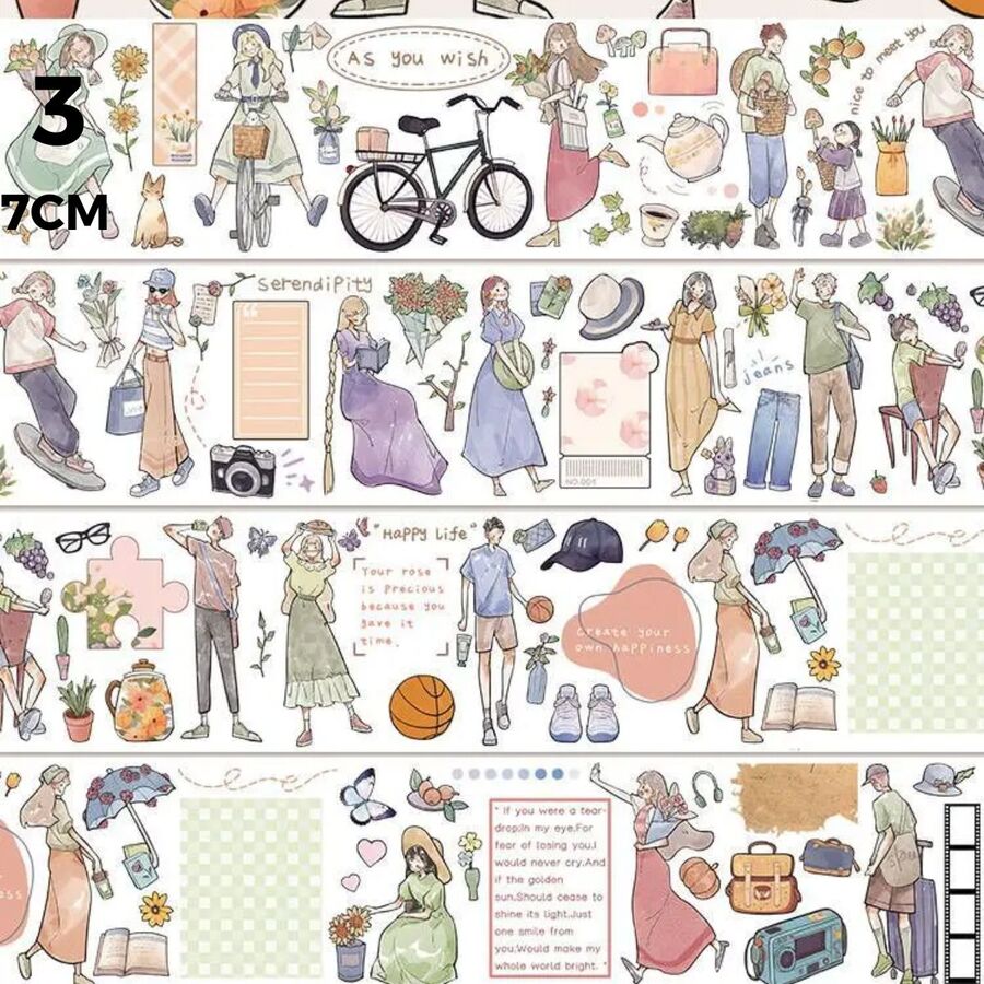 Cinta washi tape campesina