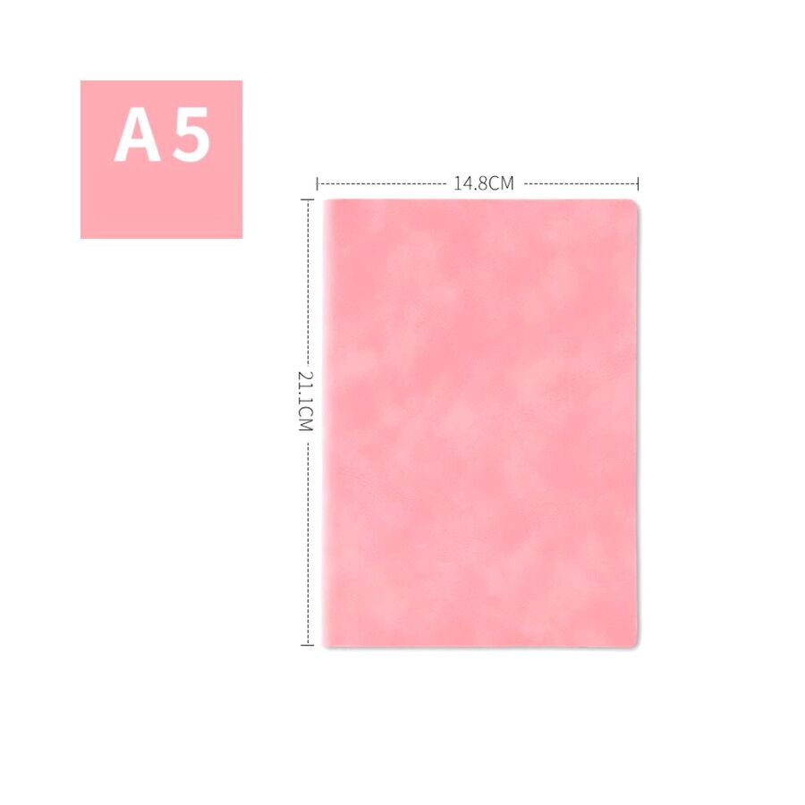 Cuaderno pu tapa semi blanda hojas lisas A5