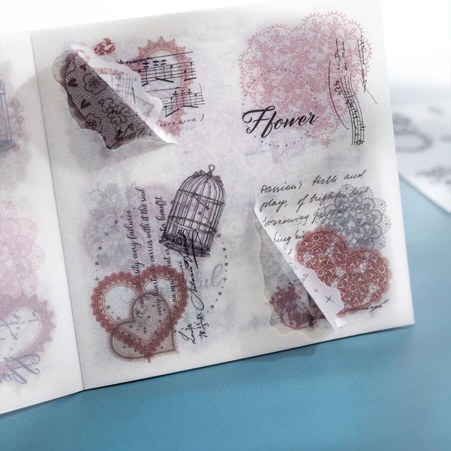 LIBRO STICKERS LACE COLECCION PET Y WASHI