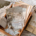Set papeles rustico mix floral journal