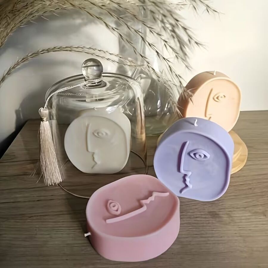 Molde de silicona vela rostro 2 - 29647