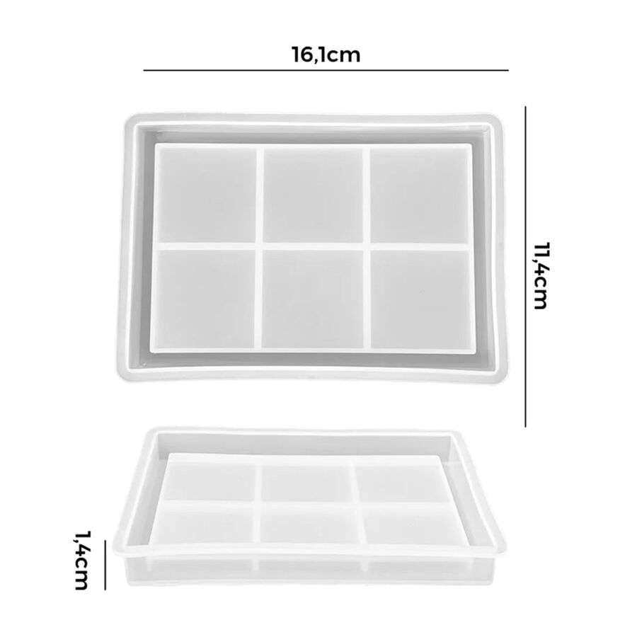 Molde de silicona bandeja - 29772 C1