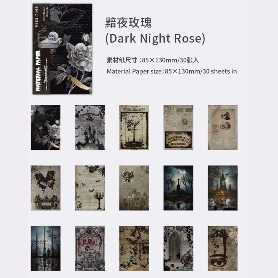 Set papeles dark 30728