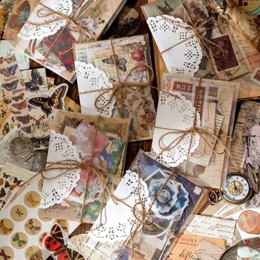 Kits de stickers y papeles