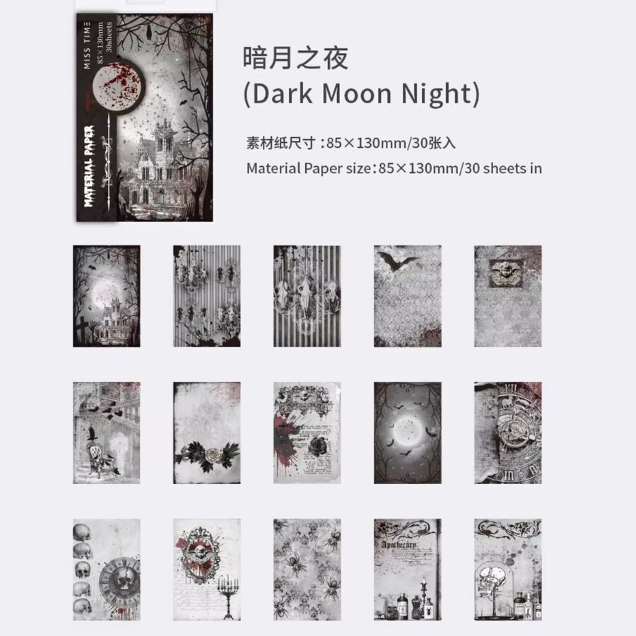 Set papeles dark 30728