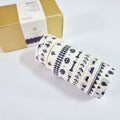 Set Azul Oscuro Washi En Caja X 10 Unidades