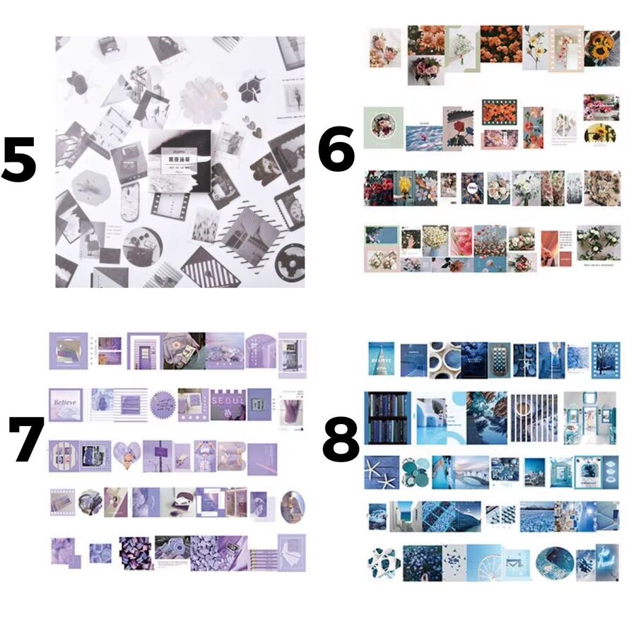 Caja stickers colección moderna