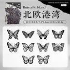 STICKERS MARIPOSAS HOLOGRAFICO PET