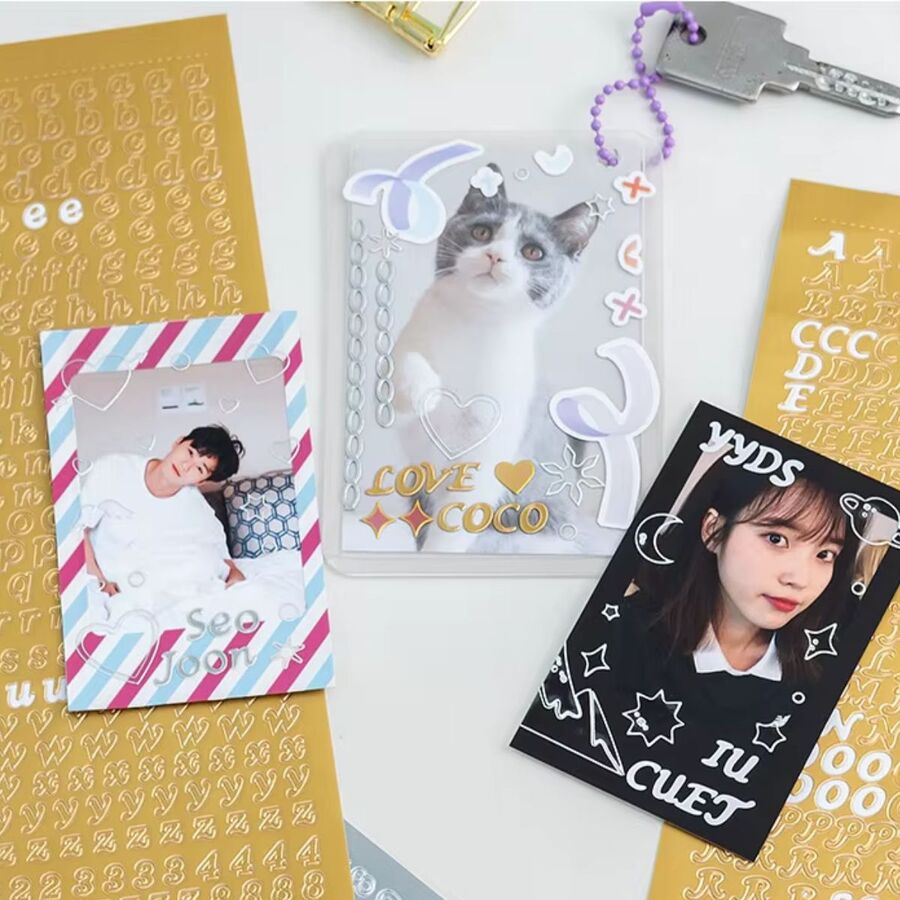 Plancha stickers de letras mayusculas