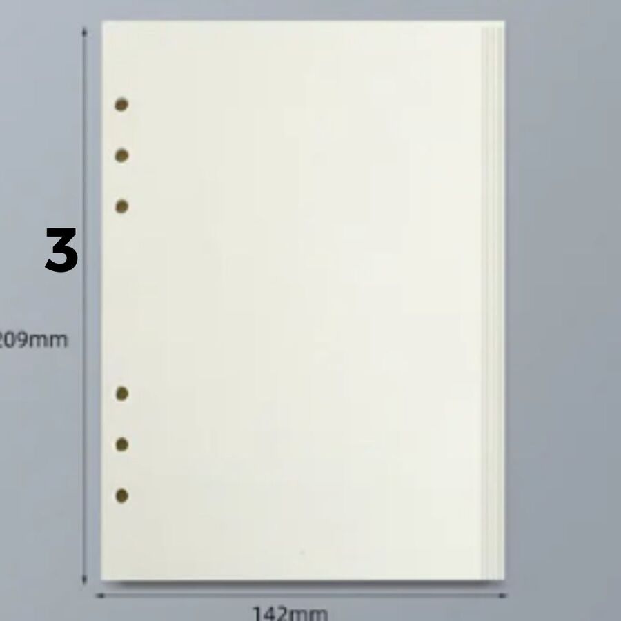 Pack hojas A5 80 hojas planner