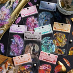 Sticker PET plumas buho