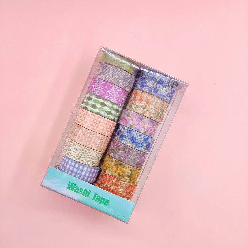 Set 17 washi floral