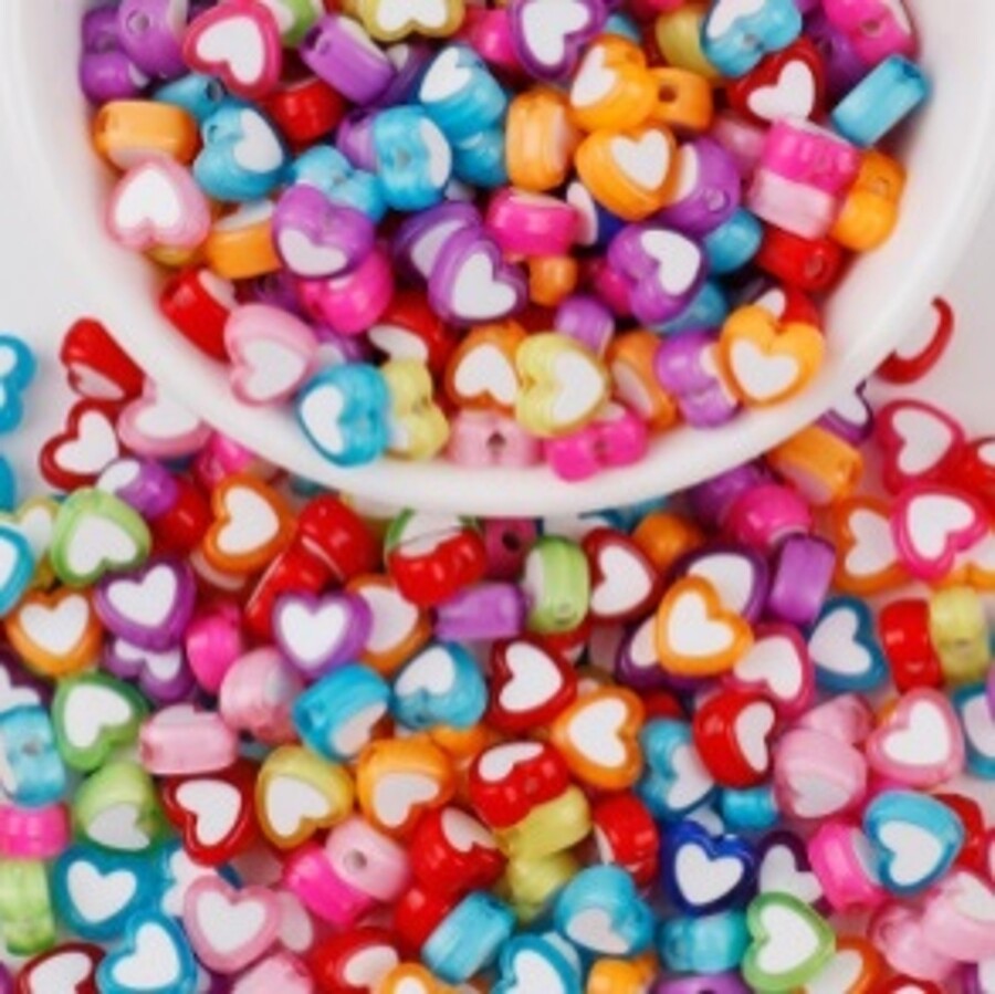 50g Abalorios Corazones 8mm