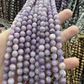 Tira Piedra Bolita 4mm - Lepidolite