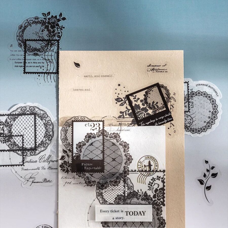 LIBRO STICKERS LACE COLECCION PET Y WASHI