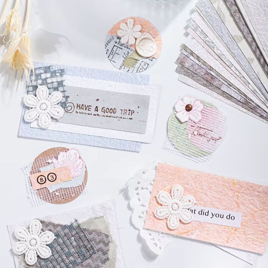 Set papeles rusticos artesanales