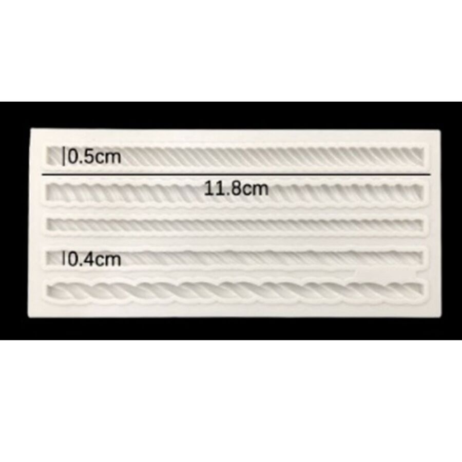 Molde de silicona cordon