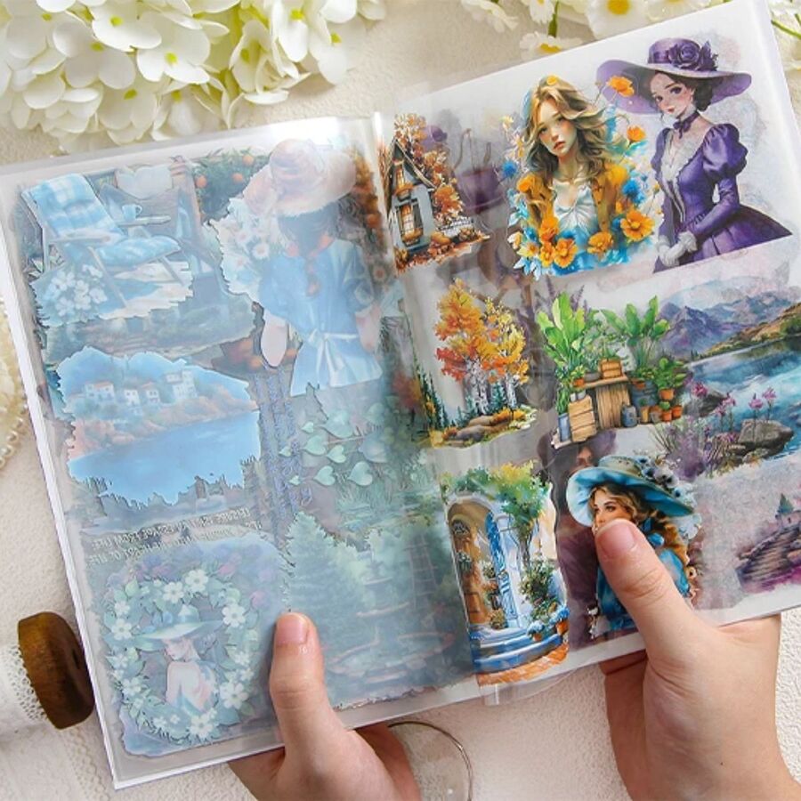 LIBRO STICKERS PET Y WASHI MOMENTS