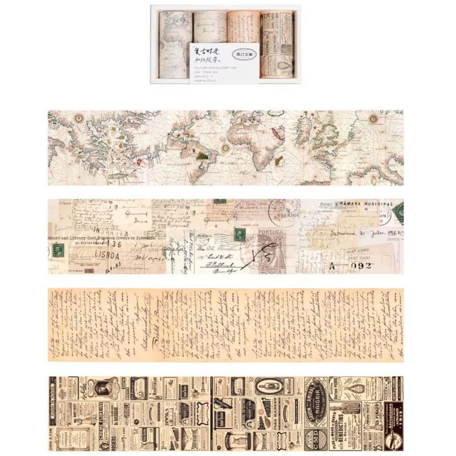 Set de cinta Washi Vintage antigua