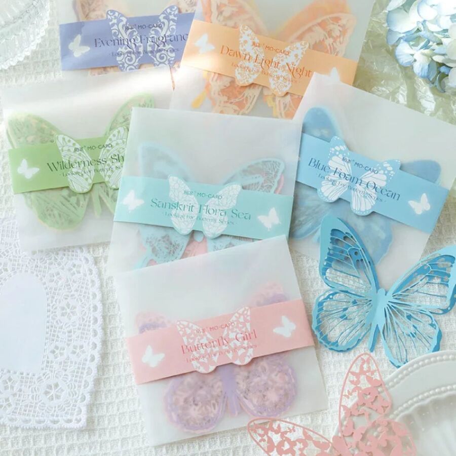 MARIPOSAS PAPEL CALADAS