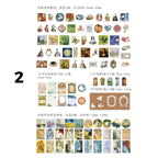 Kit sobre papel vegetal con recortes y pegatinas
