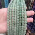 Tira Piedra Bolita 6mm - Aventurina Verde