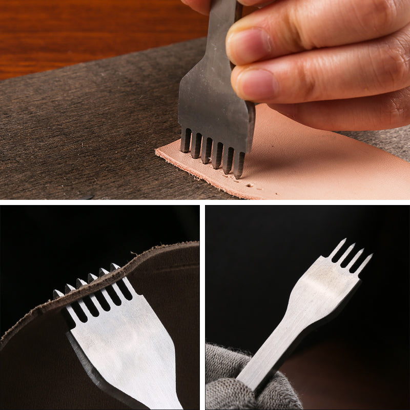 Tenedor Cuero Perforado 3MM