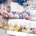 WASHI TAPE ROSAS EN PET CON UV 5CM * 2M