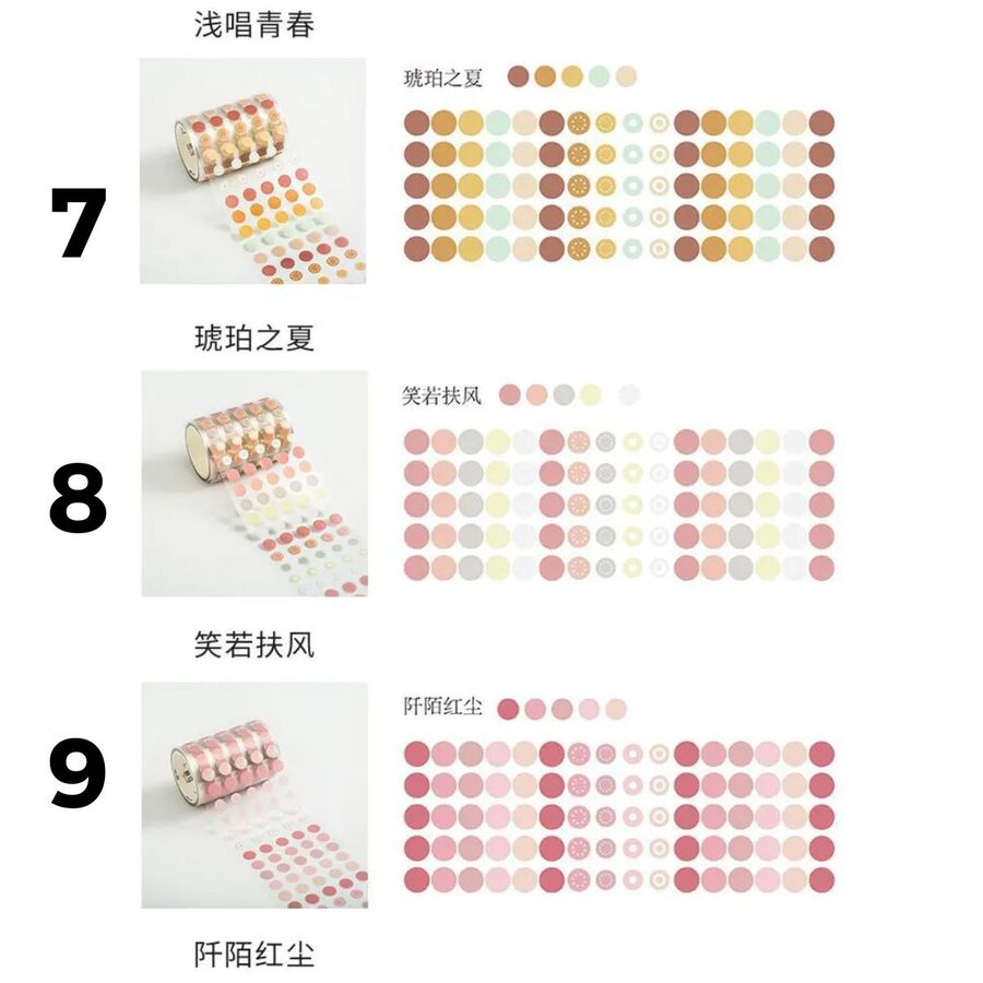 Cinta adhesiva de puntitos