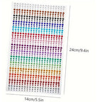 900 Uds. Joyas de maquillaje coloridas gemas faciales mixtas