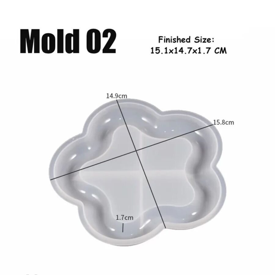 Molde de silicona Bandeja flor 29655 C2